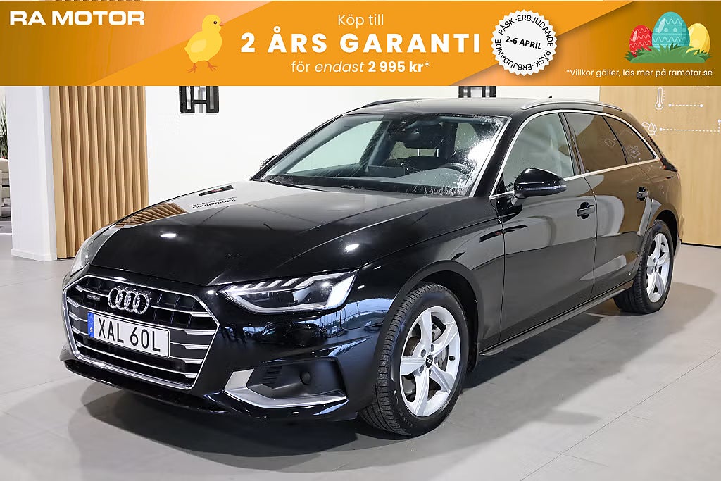 Audi A4 Avant 40 TDI 204hk Quattro | Drag | D-värm | Navi | 2022