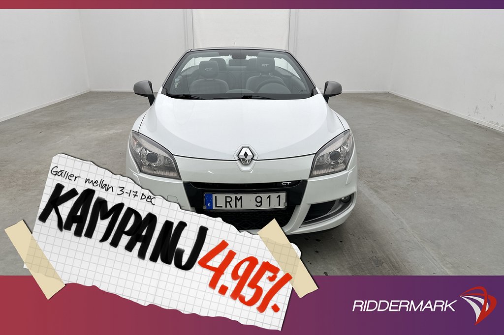 Renault Mégane Coupé-Cabriolet 180hk GT Panorama 4,95% Ränta