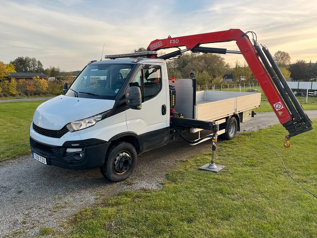 Iveco Daily 70-170 Kranbil, lågmilad Fassi F50 kran, 1 ägare