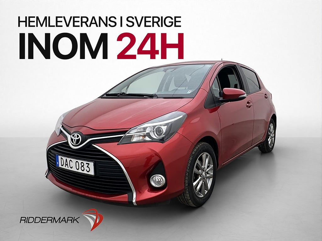 Toyota Yaris 1.33 99hk Active Kamera Farthållare Lane-Assist