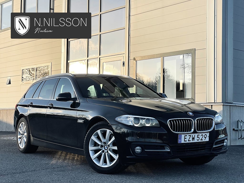 BMW 520d (reserverad) xDrive 190hk Nyservad Läder Nav Drag 