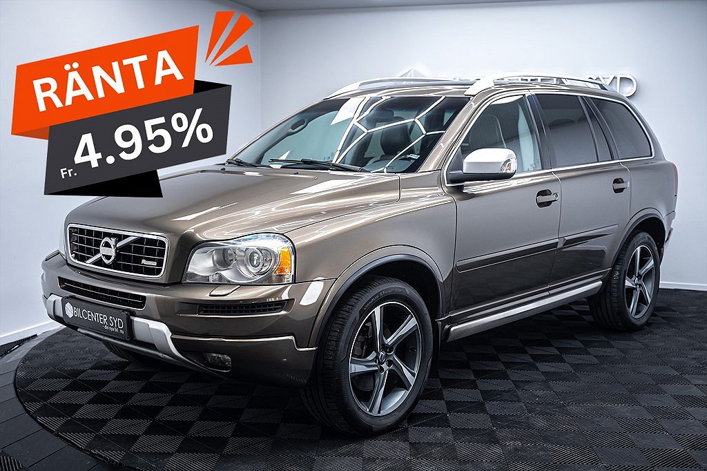 Volvo XC90 Polestar D5 AWD|Nyservad+kamrem|7-sits|Polestar|Dragkrok|211hk|