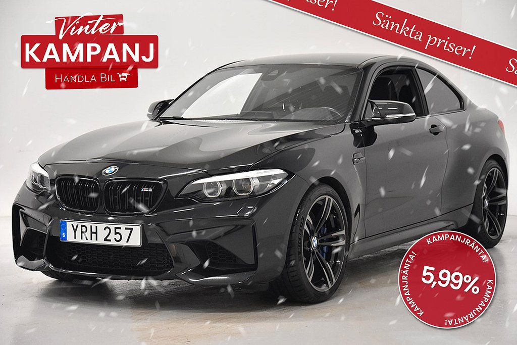 BMW M2 Aut KAMPANJ H/K Navi Skinn 19" Sv-Såld 370hk