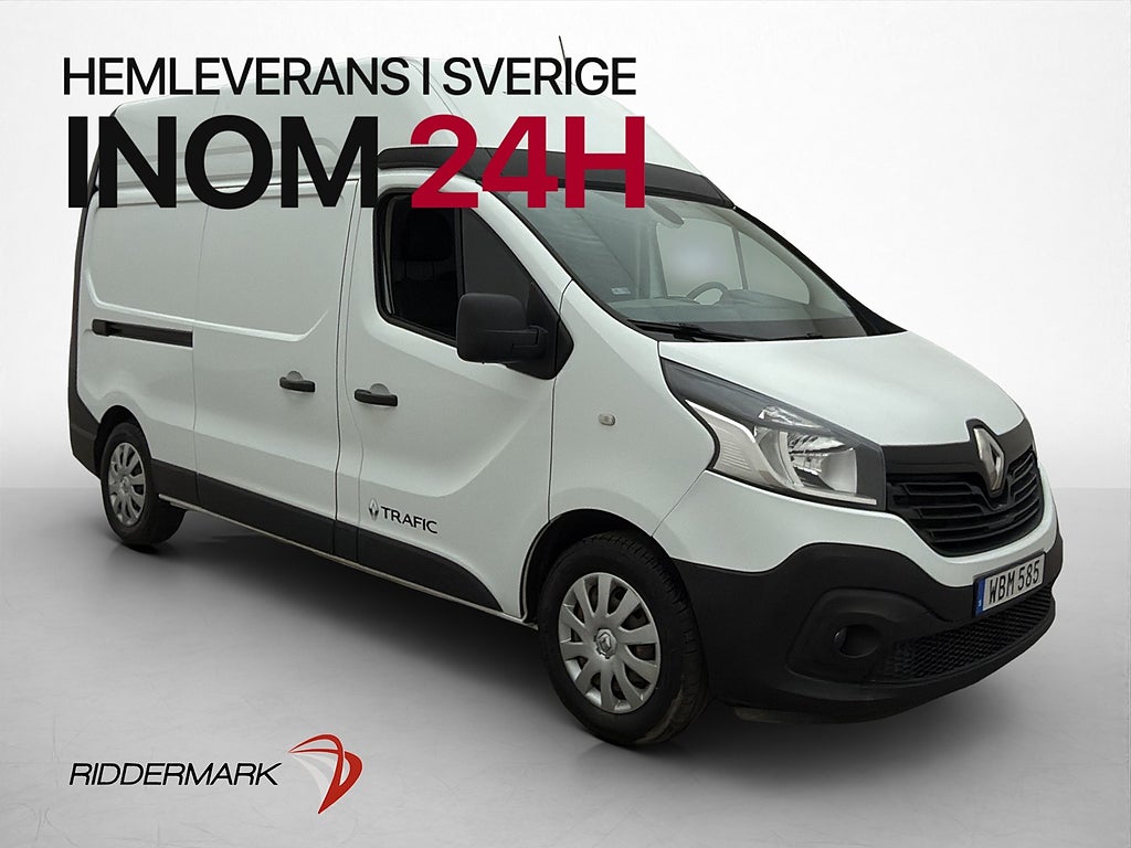 Renault trafic L2H3 145hk Värmare Drag 3-Sits V-Inredd Moms