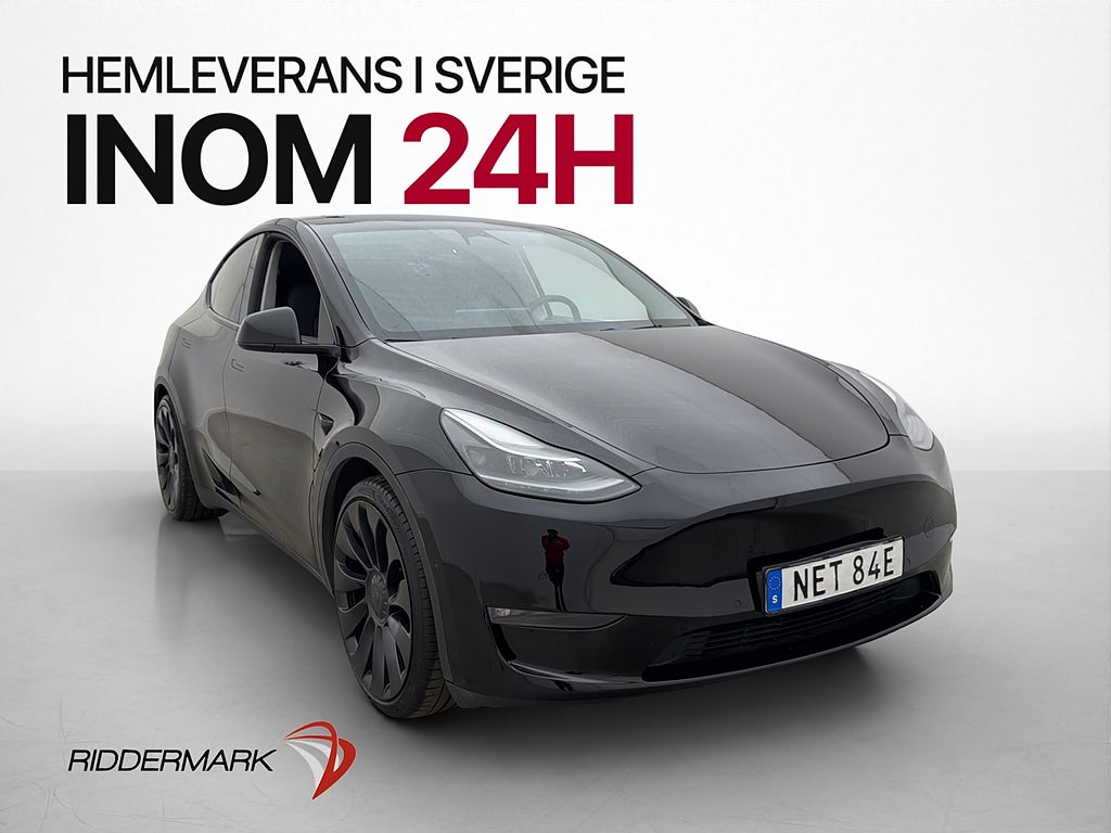 Tesla Model Y Performance FSD Värmepump Skinn Pano 534hk