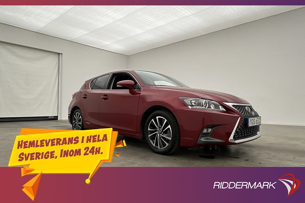 Lexus CT 200h 136hk Comfort Värmare Kamera Adaptiv-Fart