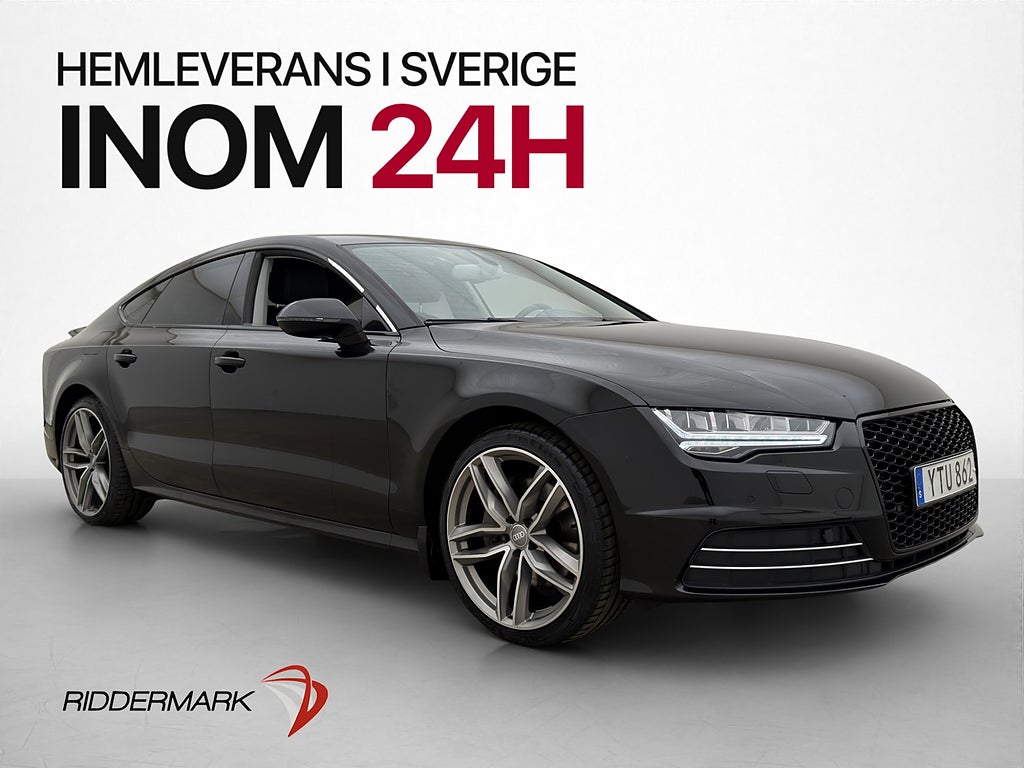 Audi A7 Sportback 2.0 TFSI Quattro M/K-Värm Läder Keyless-Go