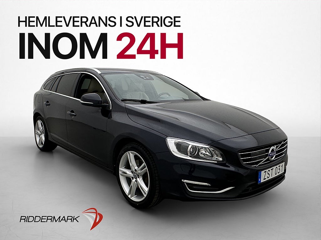 Volvo V60 D4 Classic Summum Drag P-sens Skinn Adaptiv Navi