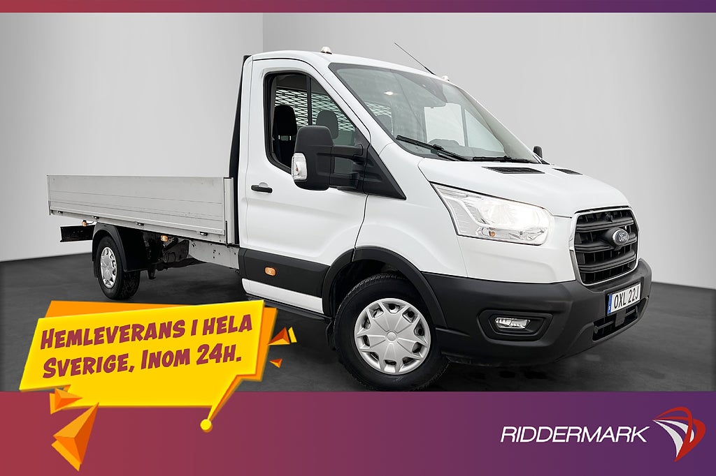 Ford transit 350 FLAKBIL L4 160hk Värmare Farthållare Moms