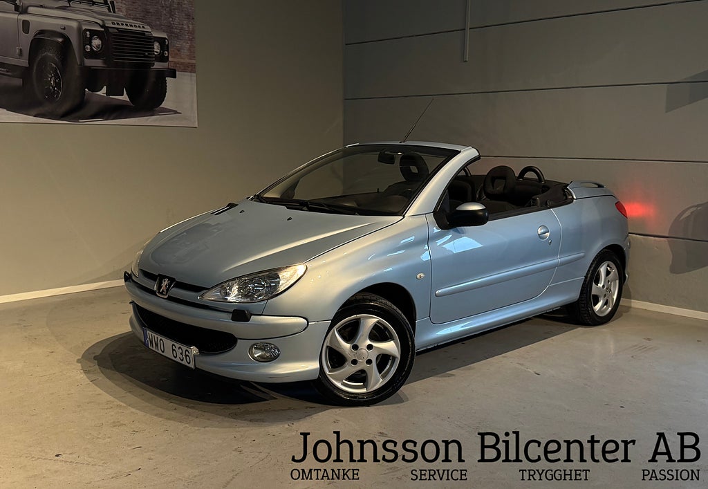 Peugeot 206 CC 1.6 Hard top lågmil Nyservad 109hk