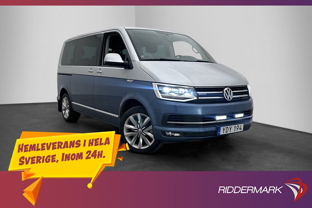 Volkswagen Multivan Highline 4M DCC Värm Drag Kamera El-Dörr