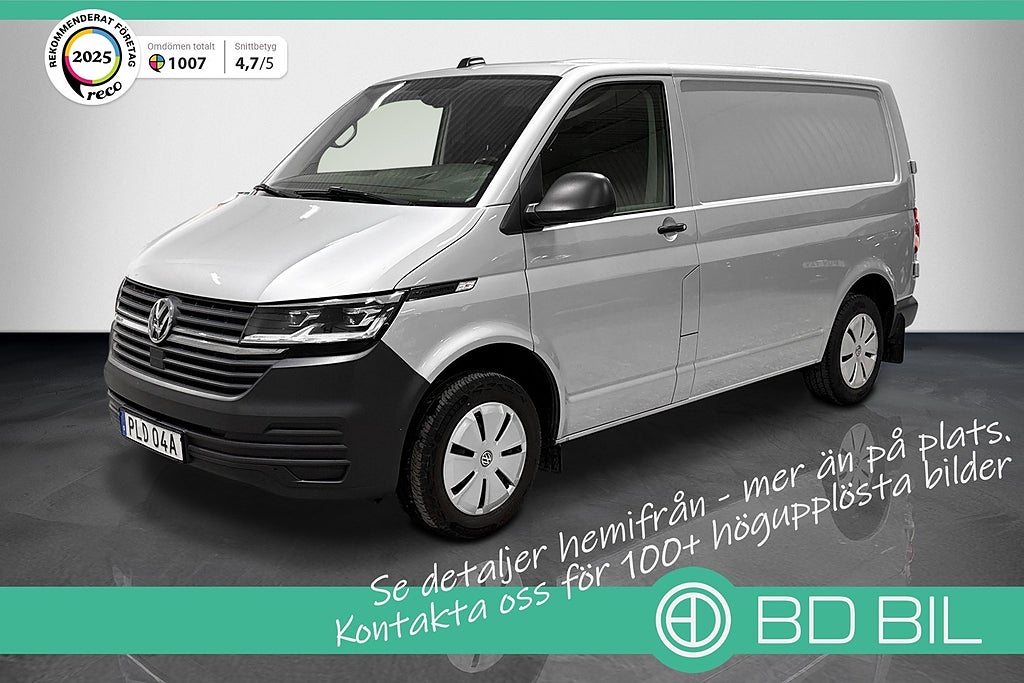 Volkswagen Transporter 2.0 TDI 150HK LED VÄRMARE DRAG BACKKAMERA LEASINGKALKYL
