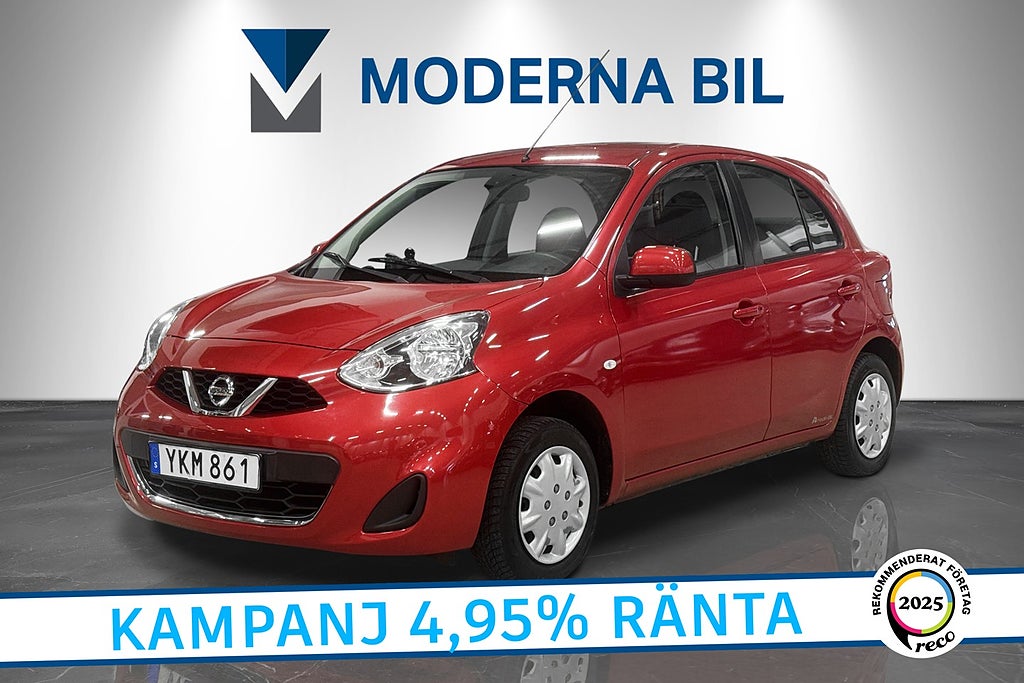 Nissan Micra 1.2 CVT Automat 80hk Bluetooth Fullservad