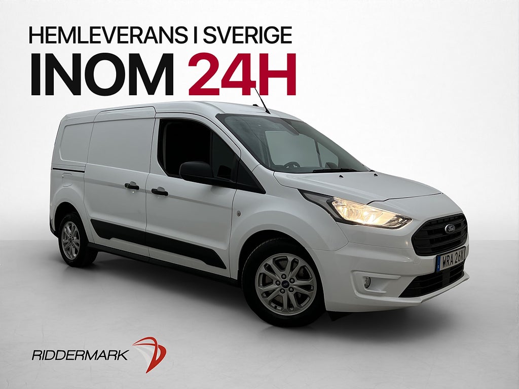 Ford Transit Connect LWB Värmare Drag B-Kamera CARPLAY Moms