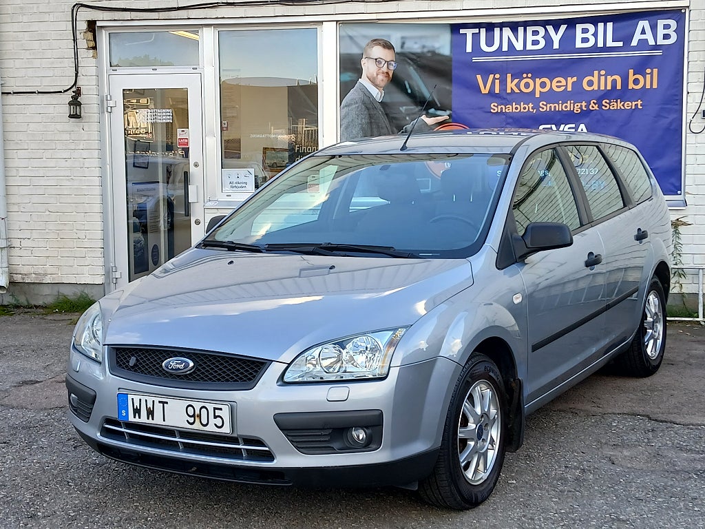 Ford Focus Kombi 1.8 Flexifuel/Nybesik/M-Värm/Drag/Nyservad