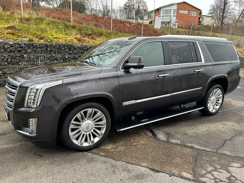 Cadillac Escalade ESV 6.2 V8 4WD Euro6 7-Sits Drag 399.000:-Netto 