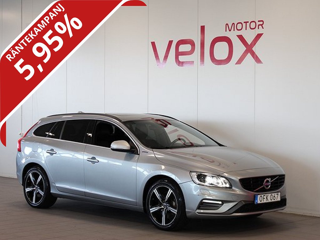 Volvo V60 D5 Plug-in Hybrid AWD R-Design Taklucka Nav 5,95%