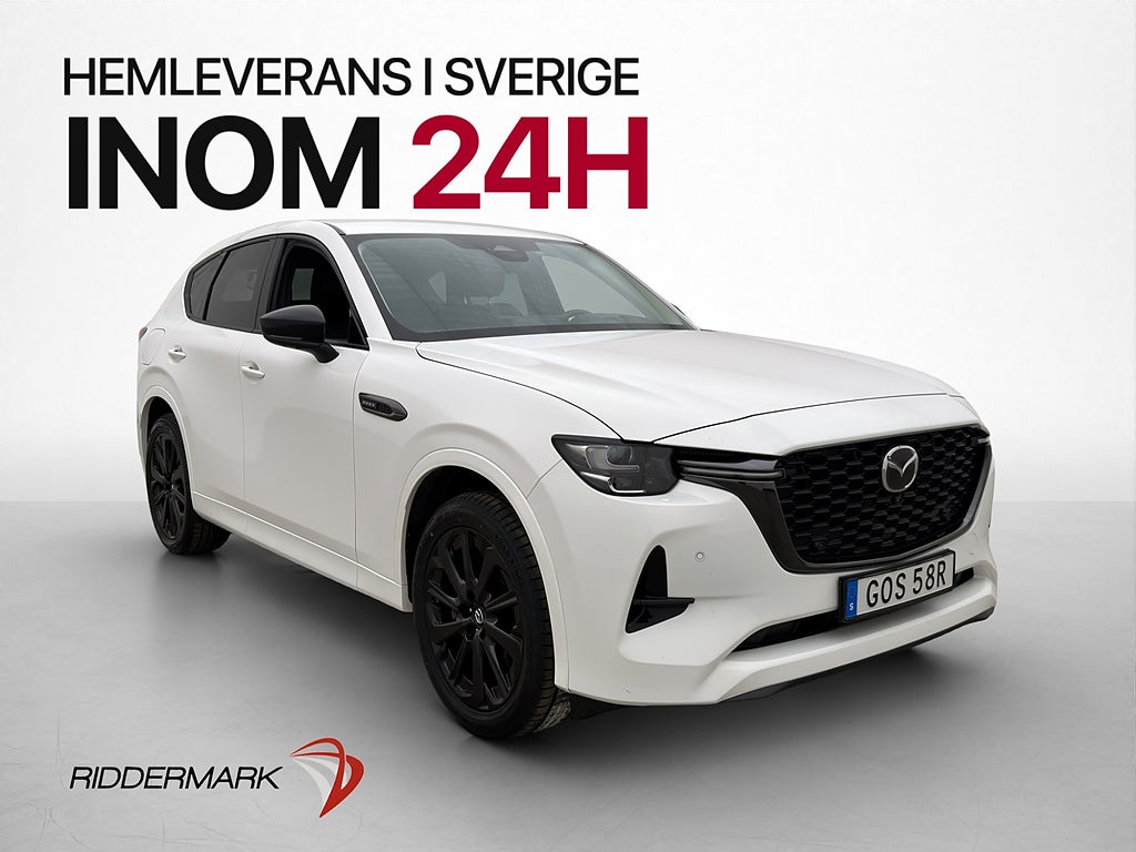 Mazda CX-60 PHEV 327hk BOSE HUD 360° Navi Skinn Drag MOMS