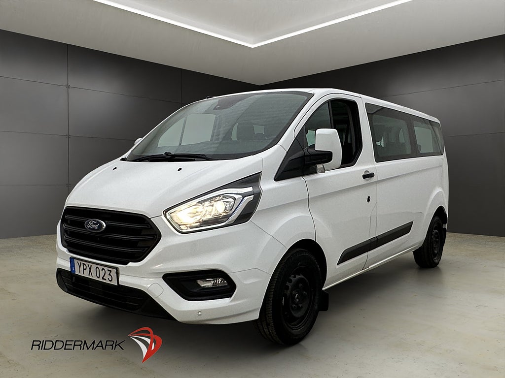 Ford Tourneo Custom Lång Ny-Kamrem 9-Sits Värm Kamera Moms