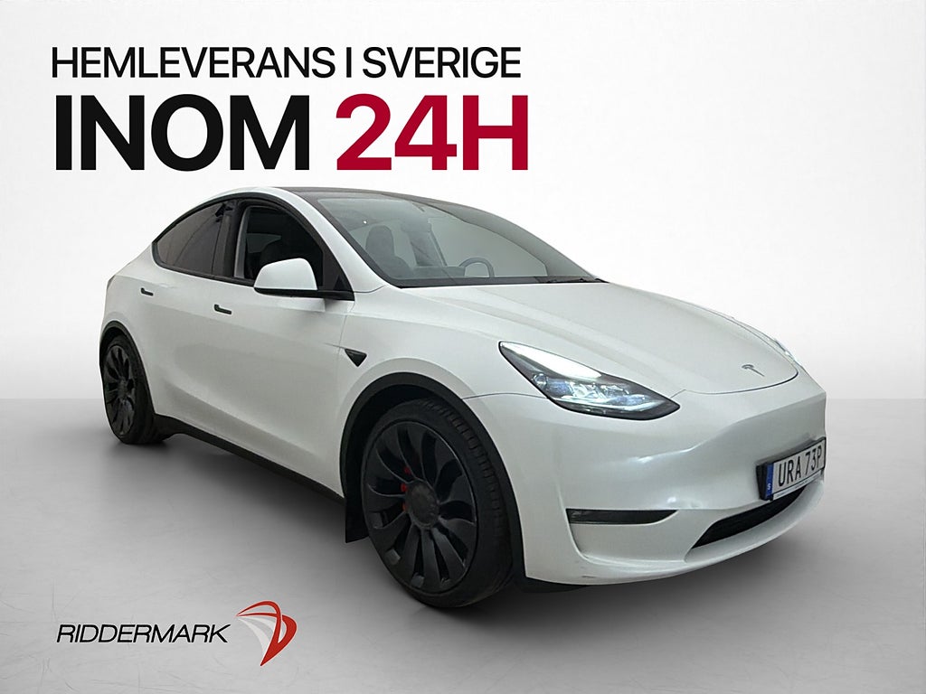 Tesla Model Y Performance AWD 1 Brukare Moms Drag Värmare AP