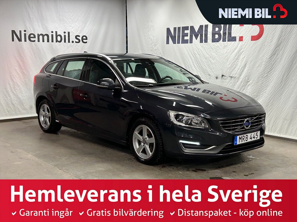 Volvo V60 D4 AWD Aut Summum S&V-däck/M&D-värm/Sensorer/GPS