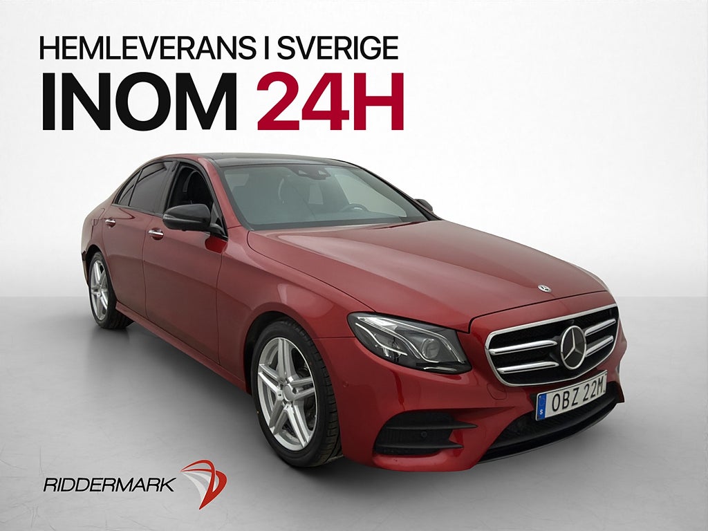 Mercedes-Benz E 220 d Sedan 194hk AMG Pano Burmester HUD 360