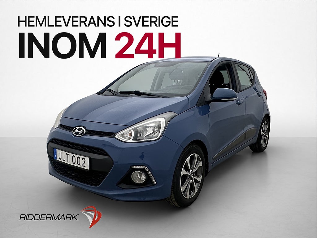 Hyundai i10 87hk Premium P-Sensorer Rattvärme Farthållare