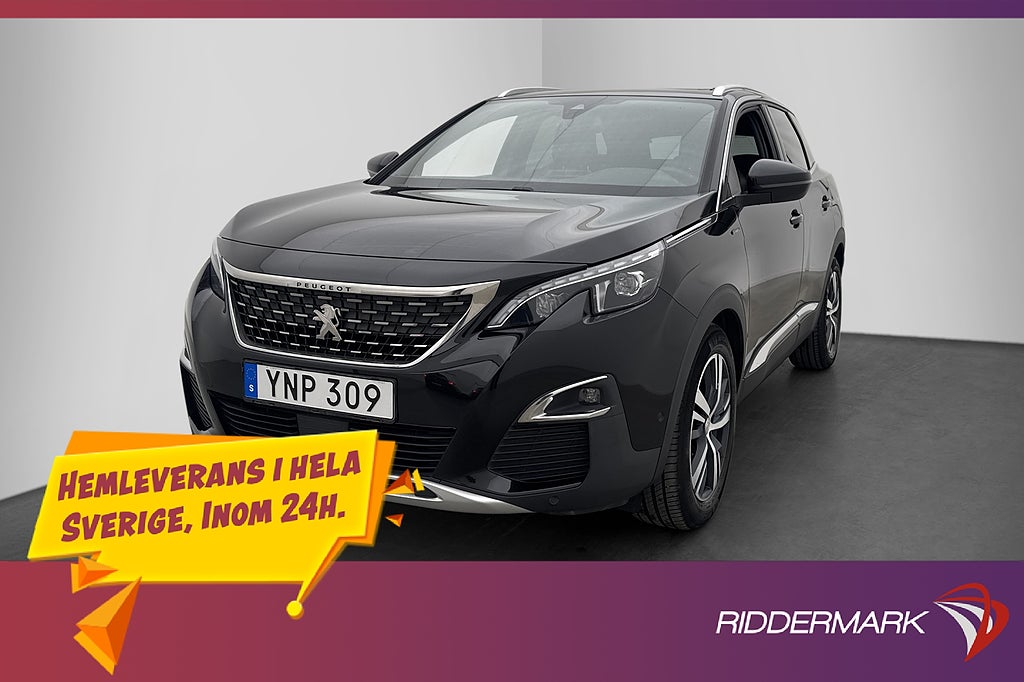Peugeot 3008 1.2 GT-Line Pano Drag CarPlay P-Sensorer