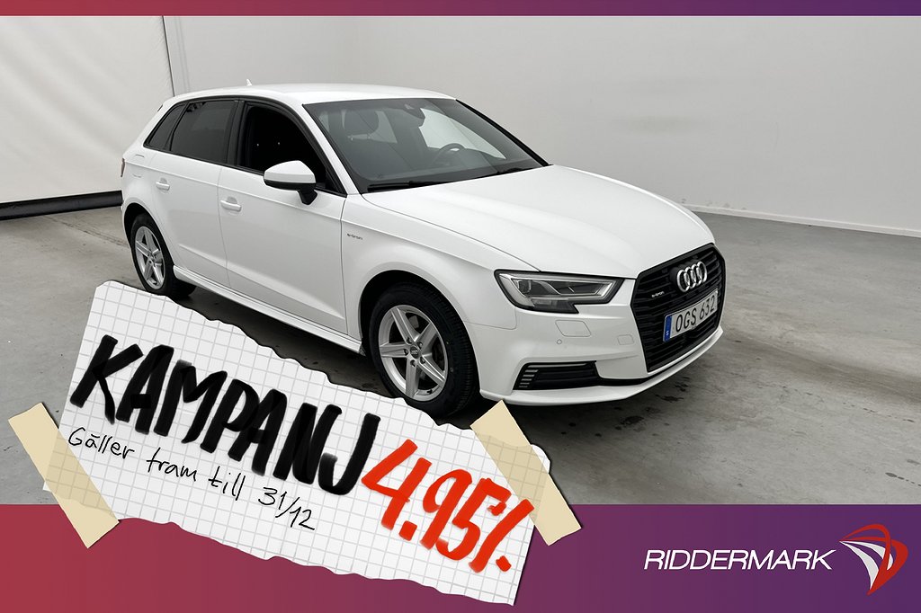 Audi A3 e-Tron 1.4 TFSI 204hk Comf 4,95% Ränta