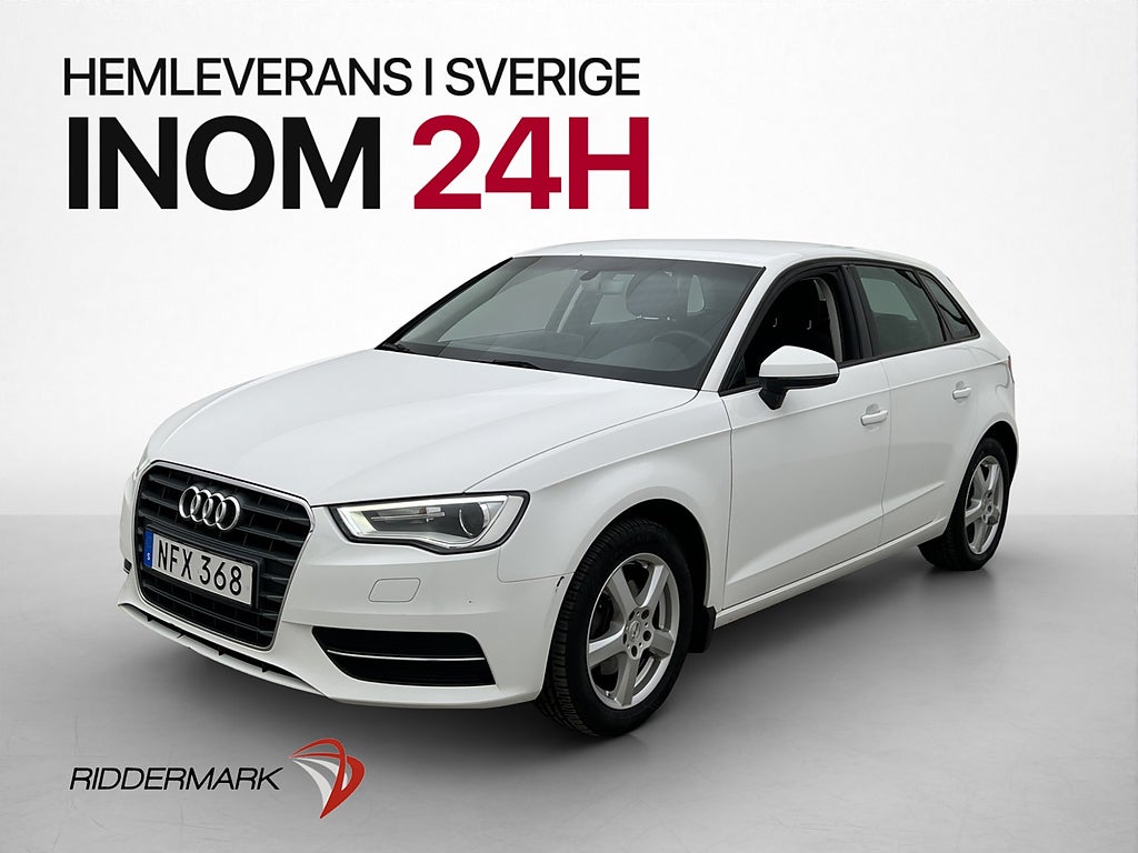 Audi A3 Sportback 1.2 TFSI 110hk Attraction P-Sensorer LED