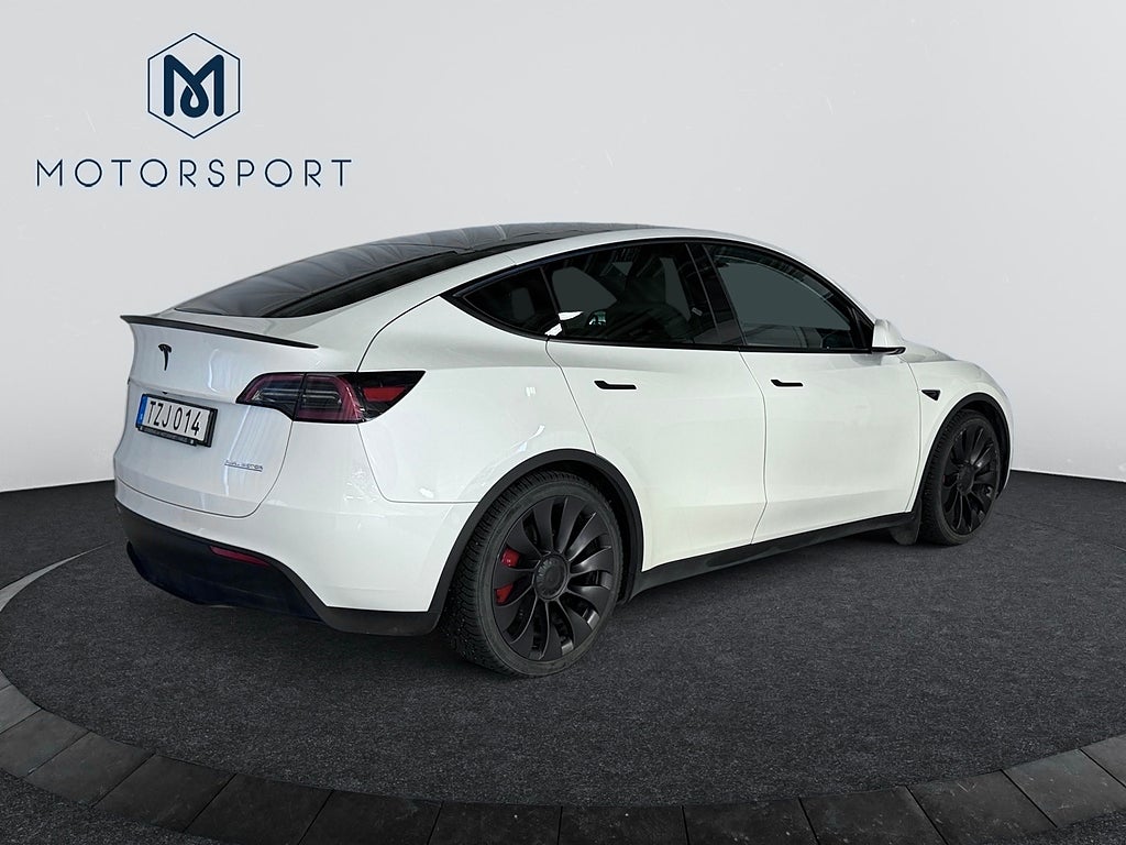 Tesla Model Y Performance 534 hk Adaptiv Farth 21" Panorama Helskinn bild 8