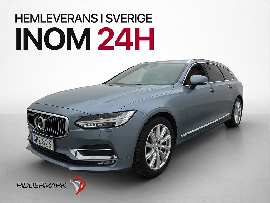 Volvo V90 D4 Inscription VOC Värmare 360° Drag Skinn Navi