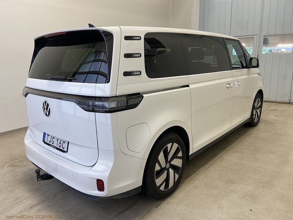 Volkswagen ID. Buzz 7-sits LWB 91 kWh Pro 286hk Dragkrok, kamera