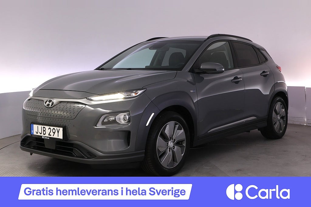 Hyundai Kona Electric 64 kWh Premium Krell Elstol Läder BLIS