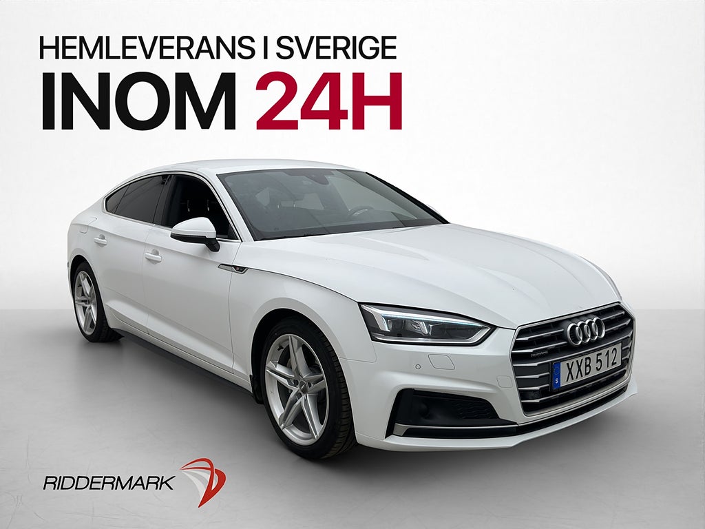 Audi A5 Sportback TDI Q 190hk S-Line Dragkrok Ambient