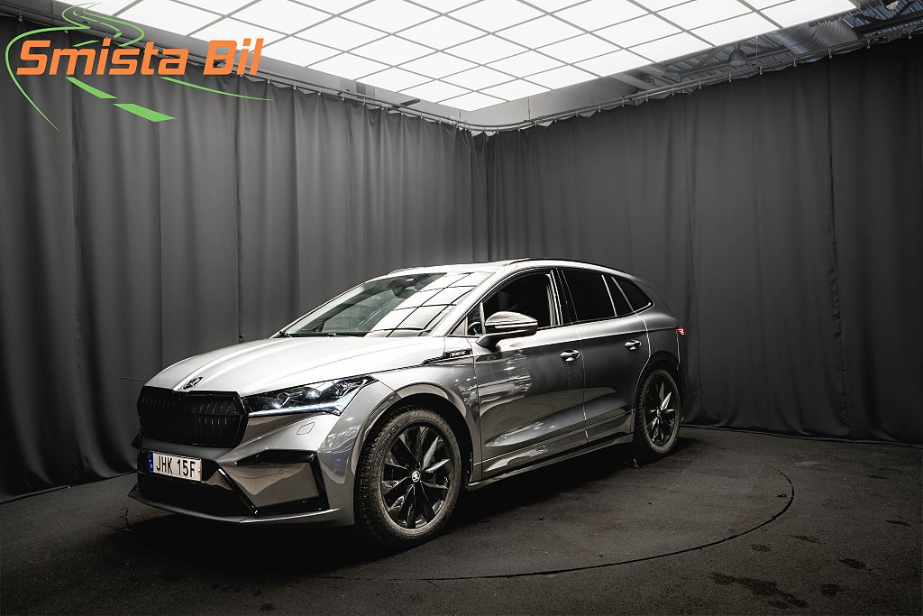 Skoda Enyaq iV iV80x SPORTLINE PANORAMA DRAG 360° ELSTOL MINNE MOMS