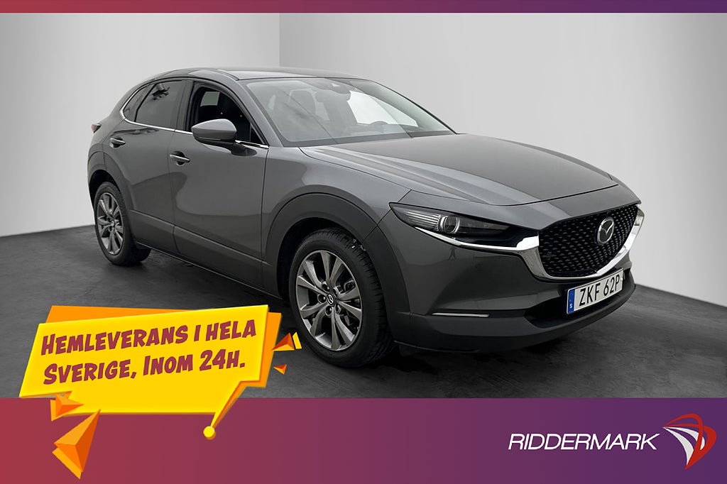 Mazda CX-30 2.0 M Hybrid AWD M-Värm Skinn BOSE HuD Drag Navi