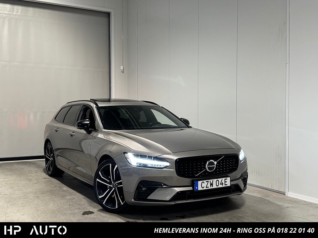 Volvo V90 B4 AWD R-Design Pano H/K Drag 360-kam HUD Värmare