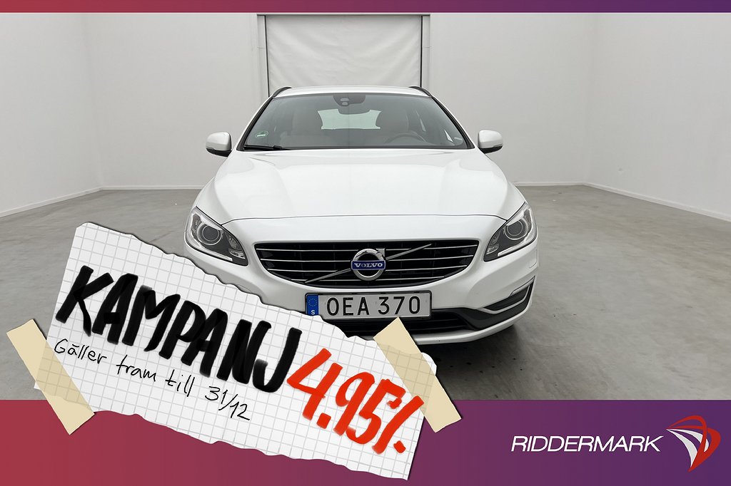 Volvo V60 D4 190hk Dynamic Edition VOC D-Värmar 4,95% Ränta