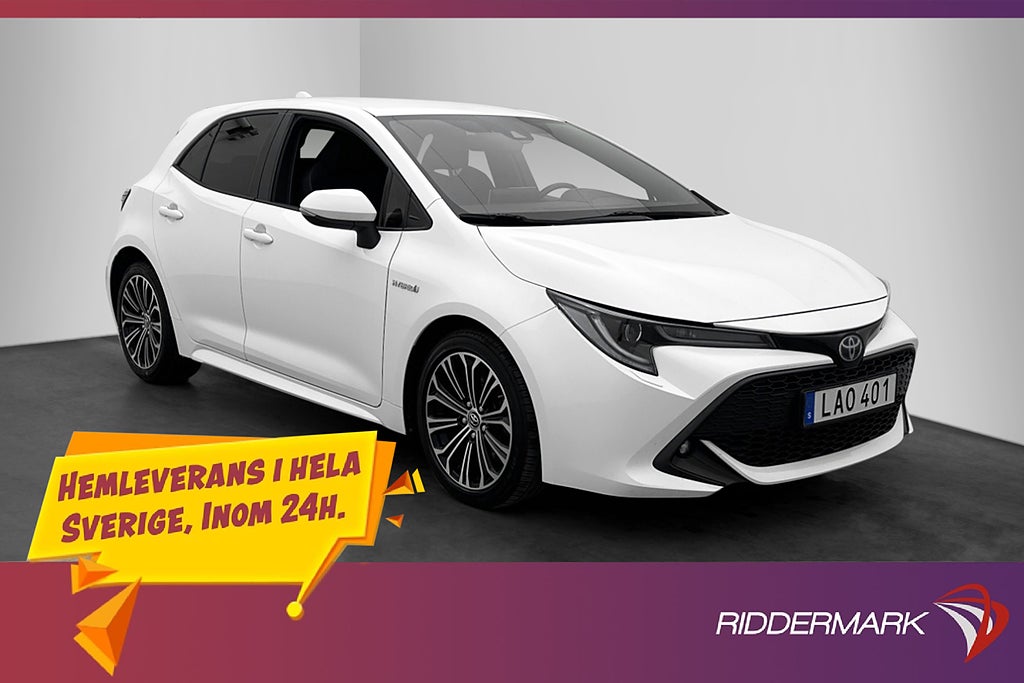 Toyota Corolla Hybrid 184hk Style Kamera Rattvärme Adap-Fart