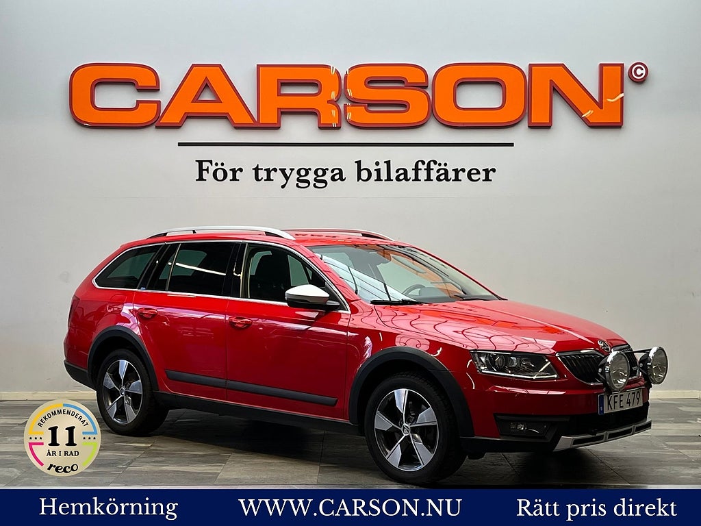 Skoda Octavia Scout 2.0 TDI 4x4 Aut Värmare Drag Carplay
