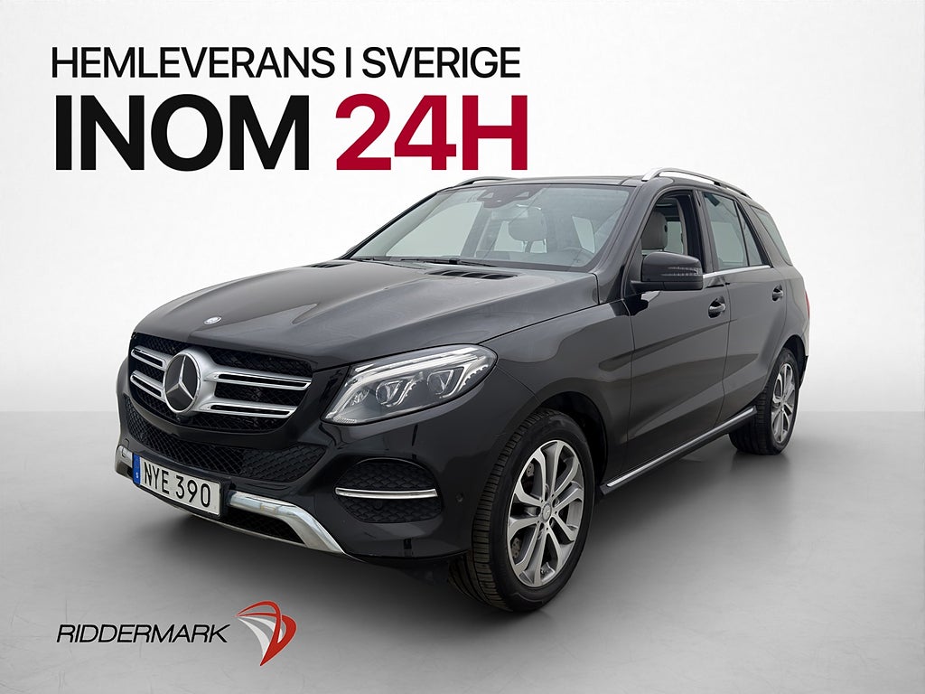 Mercedes-Benz GLE 500 e 4M 442hk Pano H/K 360° Värmare Drag