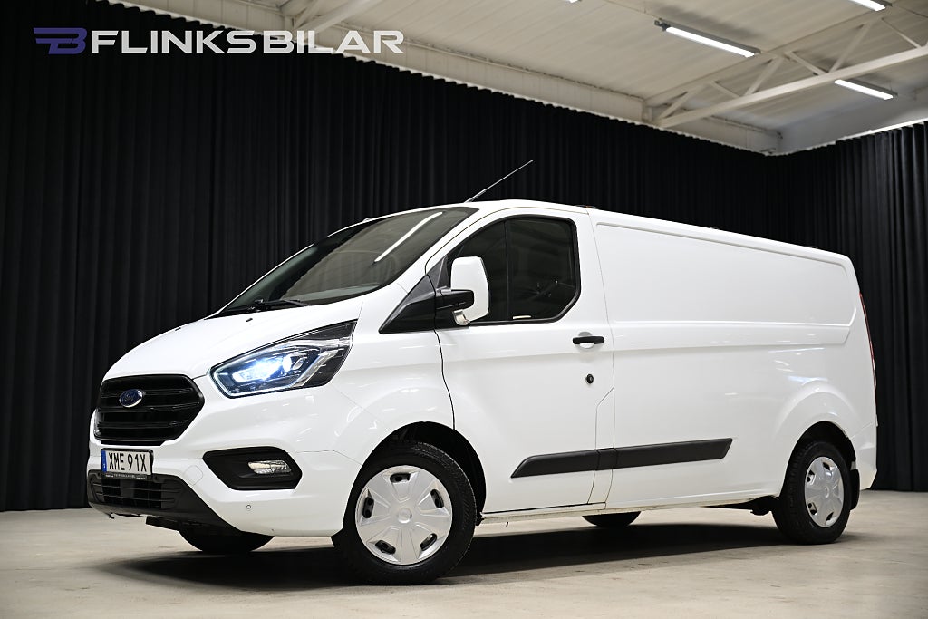 Ford transit Custom 130HK L2|LED|Drag|Värmare|Backkamera|Leasbar