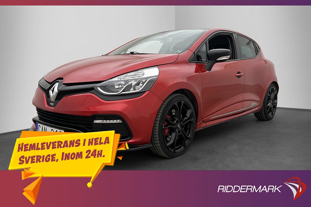 Renault Clio RS 1.6 TCe 200hk Maxton Navi P-Sensorer Skinn