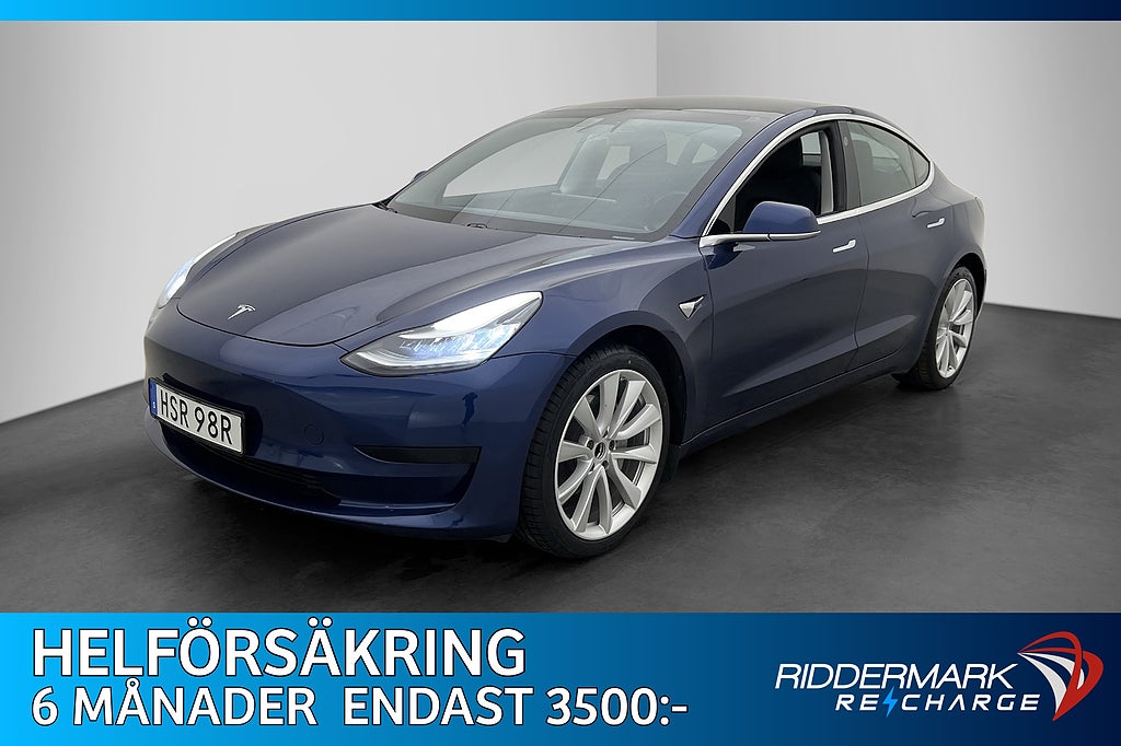 Tesla Model 3 Plus 258hk Autopilot Svensksåld Två-Brukare