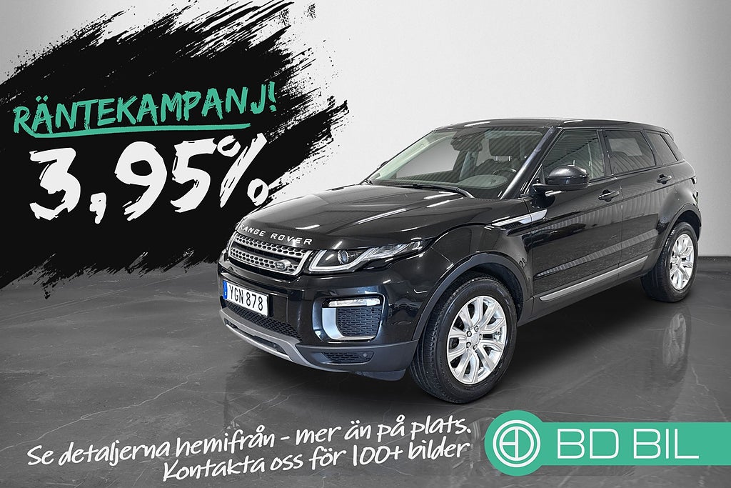 Land Rover Range Rover Evoque 2.0 TD4 AWD 180HK PANORAMA HELSKINN KAMPANJ 3,95 RÄNTA