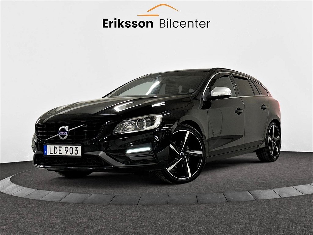 Volvo V60 D4 190hk R-Design Navi/D-värmare/Skinn/Euro 6