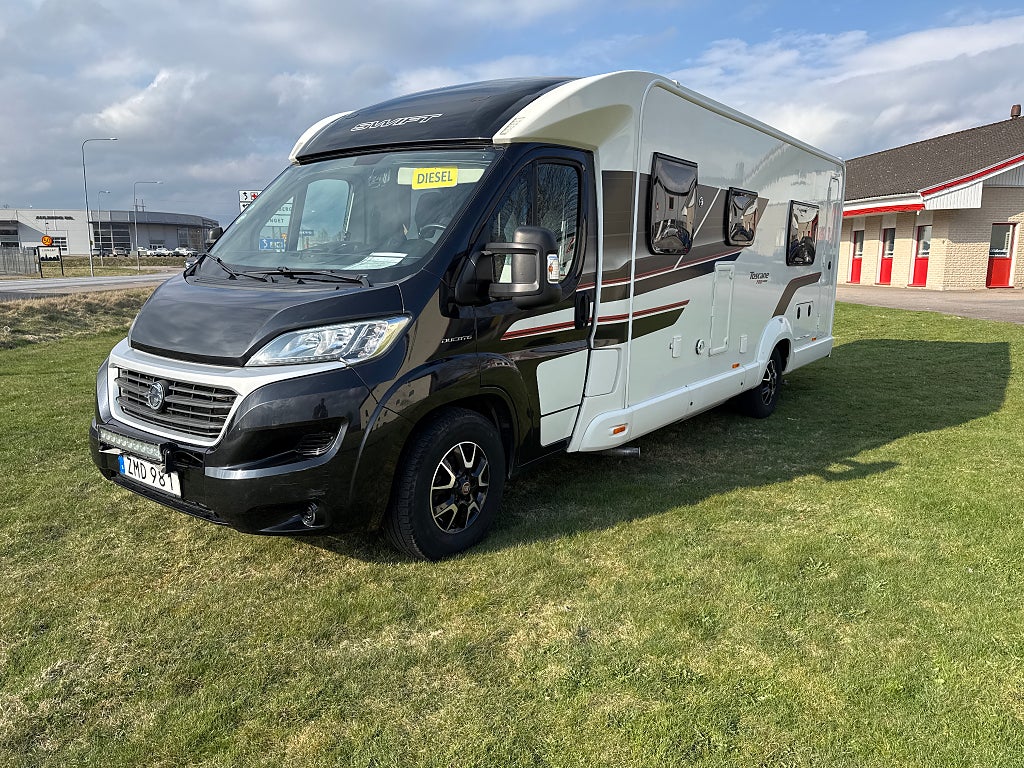 Swift Toscane 774 EB ALDE Låga Långbäddar Fiat 150 6-vxl 