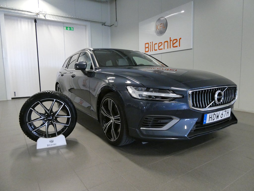 Volvo V60 Recharge T6 AWD Inscription Drag-Skinn-Kamera-VOC-SoV