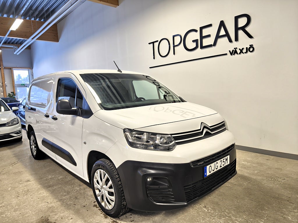 Citroën Berlingo Van Long 1.5 BlueHDi 100 Dragkrok Inredning 3sits